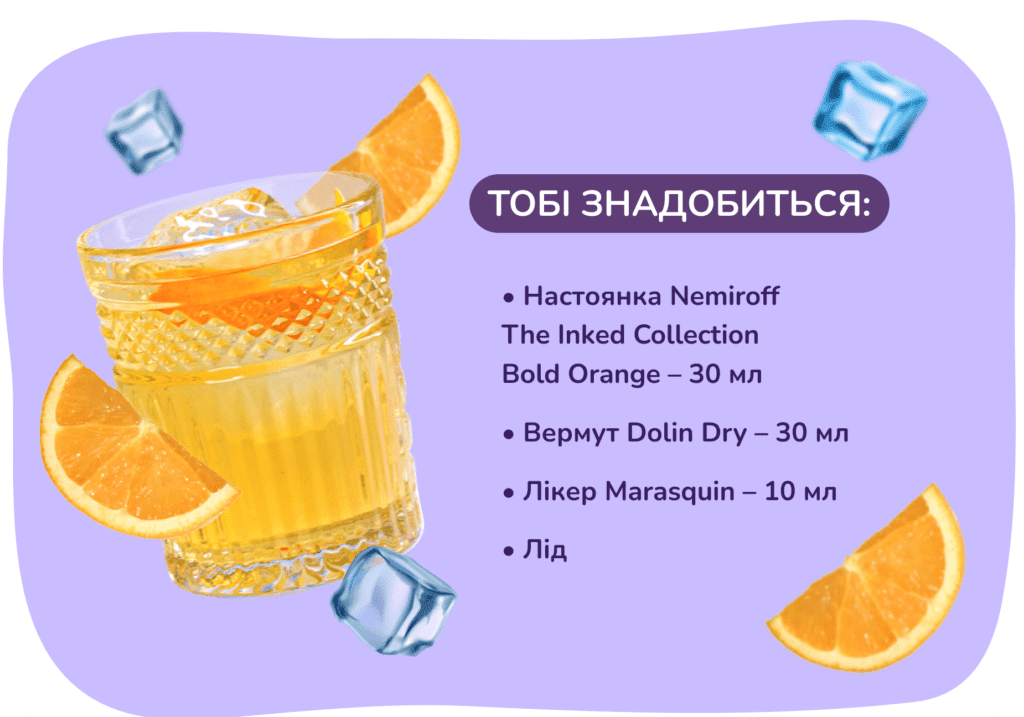 Рецепт коктейлю Bold Boy від Nemiroff