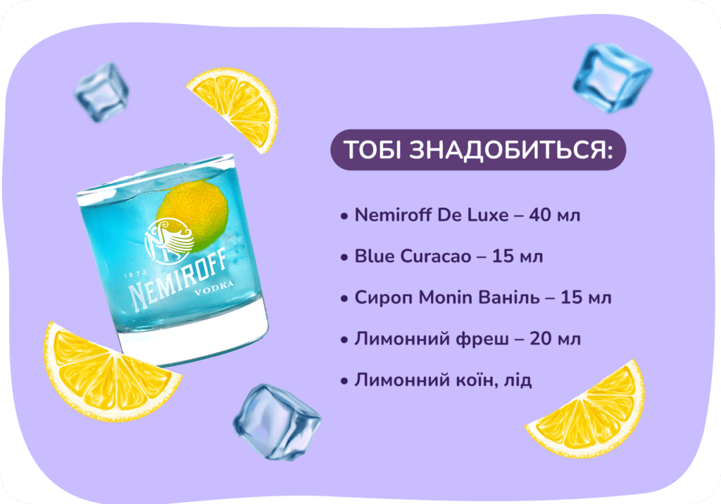 Рецепт коктейлю «Незалежність» від Nemiroff