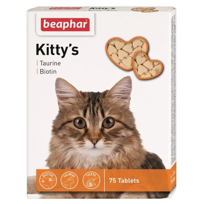 Вітамінізовані ласощі Beaphar Kittys + Taurine + Biotine