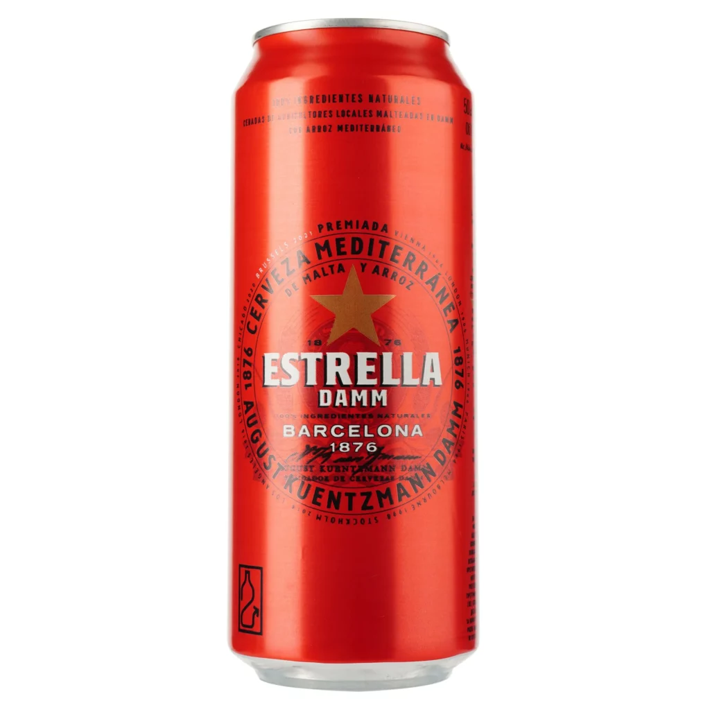 Пиво Estrella Damm Barcelona світле 4.6% 0.5 л з/б