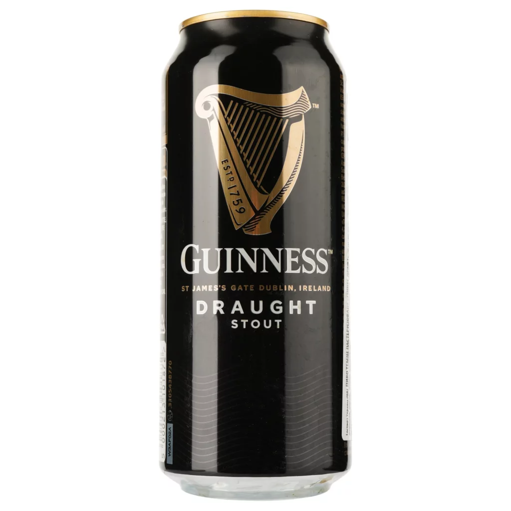 Пиво Guinness Draught, темне, 4,2%, з/б, 0,44 л