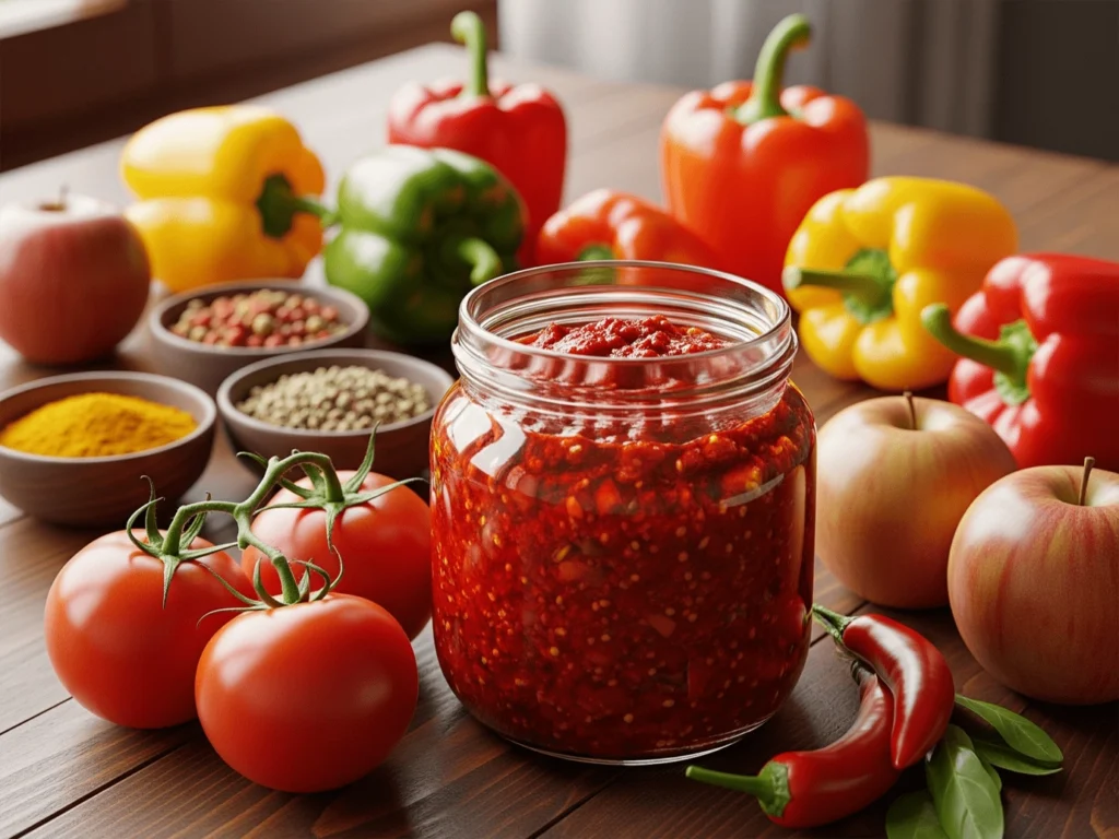 Рецепт аджики з яблуками