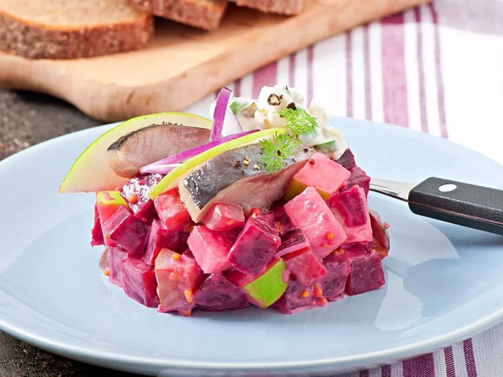 Салат з буряка і оселедця