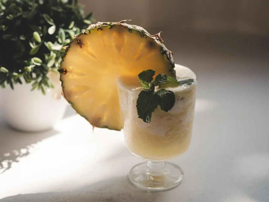 Ананас як декор для коктейлів