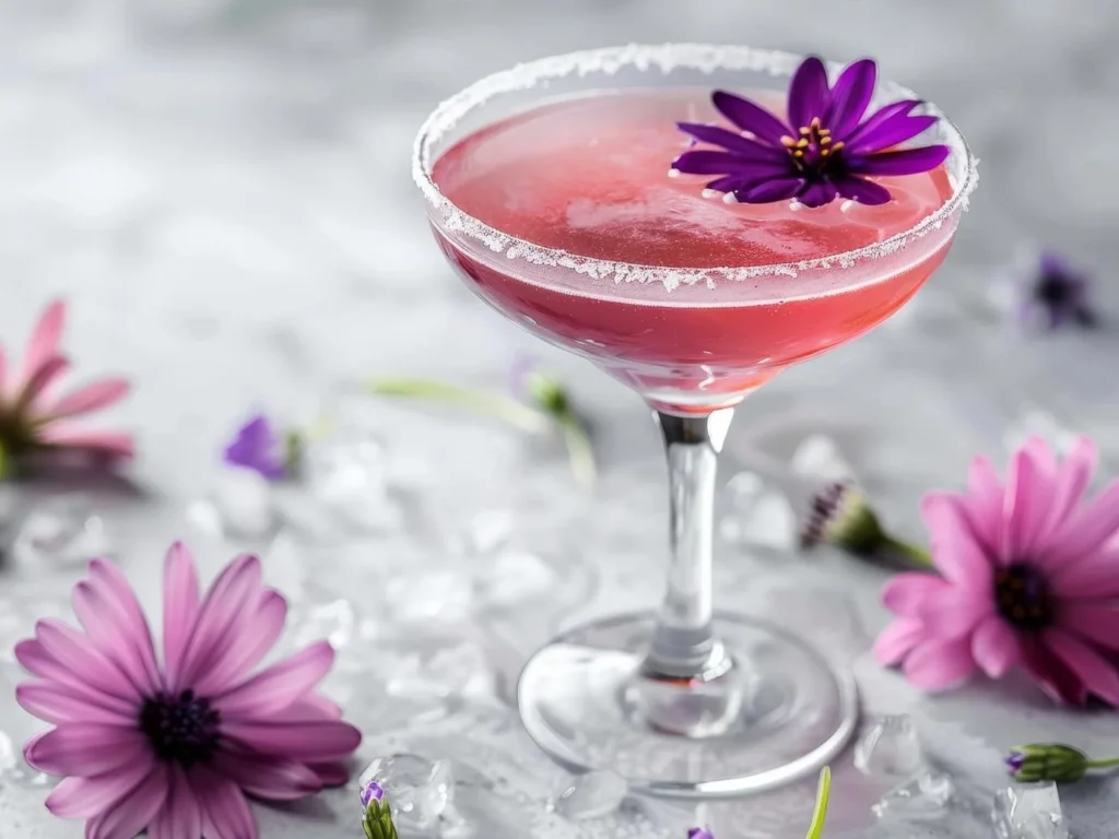 Декор для коктейлів з квітки