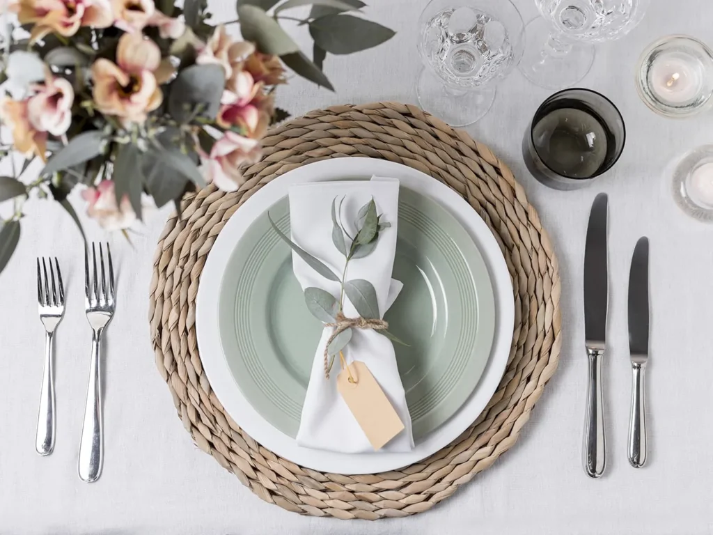 фото з букетом і серветкою-підставкою