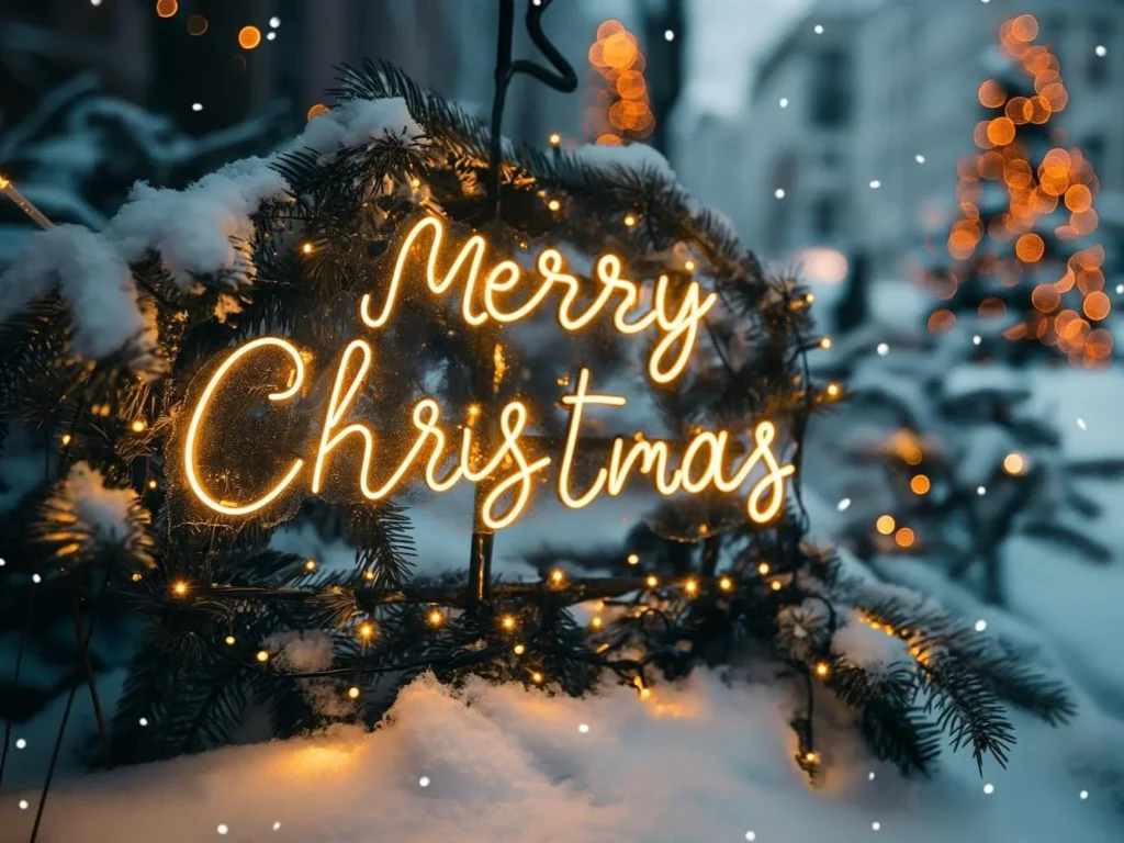 Стильна картинка привітання з Різдвом