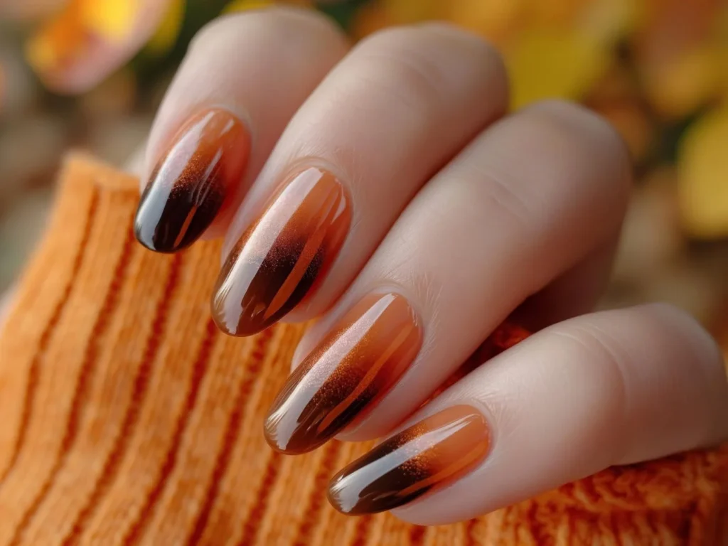 Красивий манікюр у коричневих відтінках