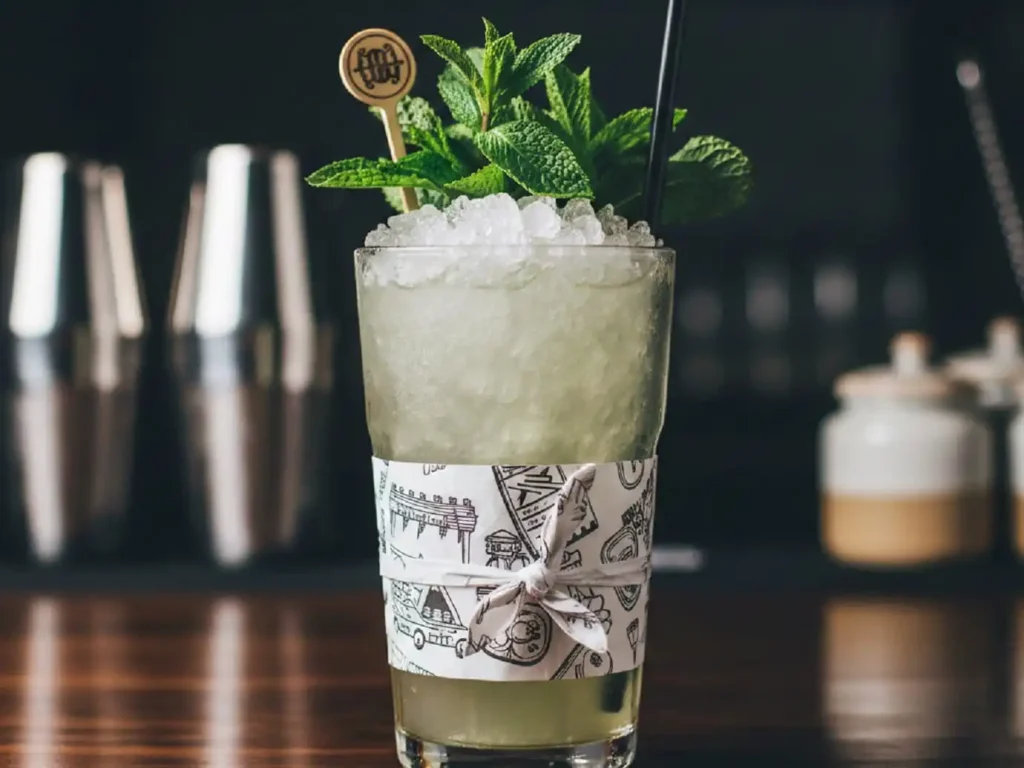 Прикраса на коктейль з серветки