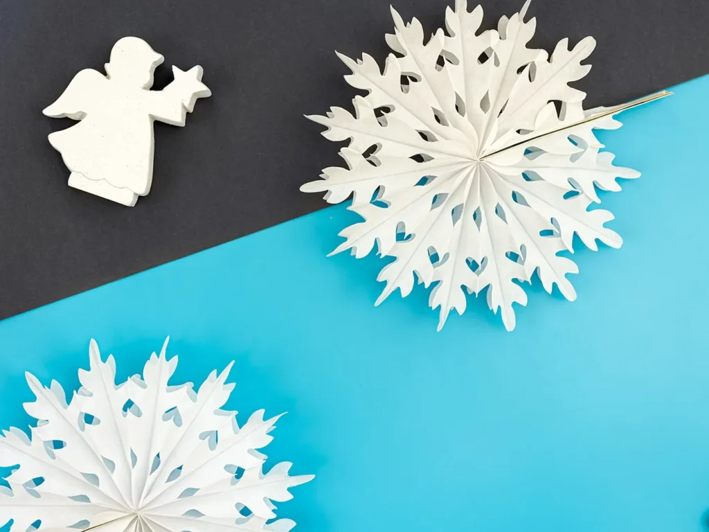 Сніжинка з паперу об’ємна