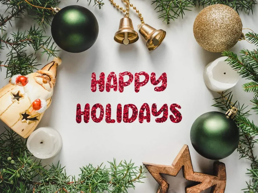 Картинка для привітання з прийдешнім Різдвом та Новим роком